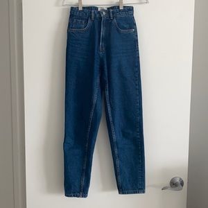 Zara mom jean blue